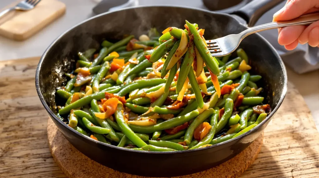 Mieux que la cuisson à l'eau : les haricots verts ont beaucoup plus de goût quand on les cuit comme ça